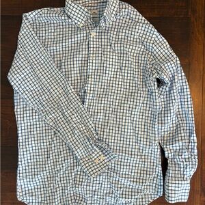 Peter Millar Blue and White Checkered Men's Shirt